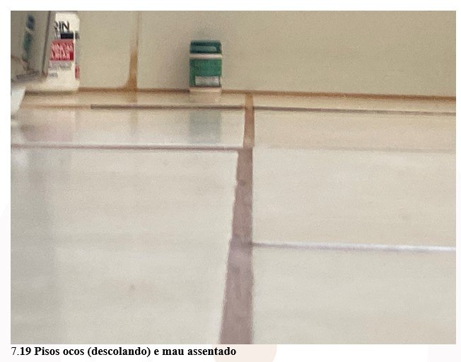 Pisos ocos e mau assentados